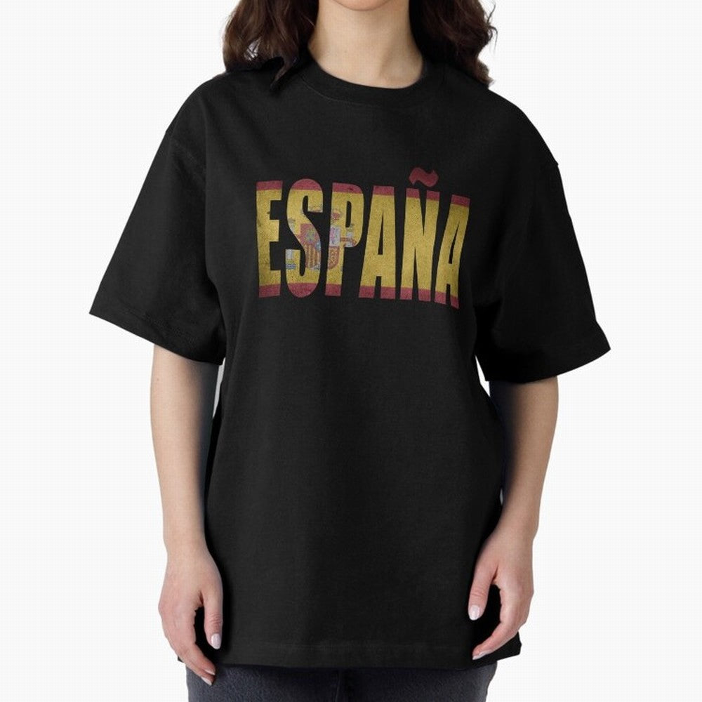 Espa?a Oversized T-Shirt Celebrate the Road through Match Day Hype around FIFA World Cup 2026 USA Canada Mexico, Cristiano Ronaldo, Germany, Tournament Hype, Historic Matchups, Family Viewing Parties and Global Sports Pride; Made for Collectors Who