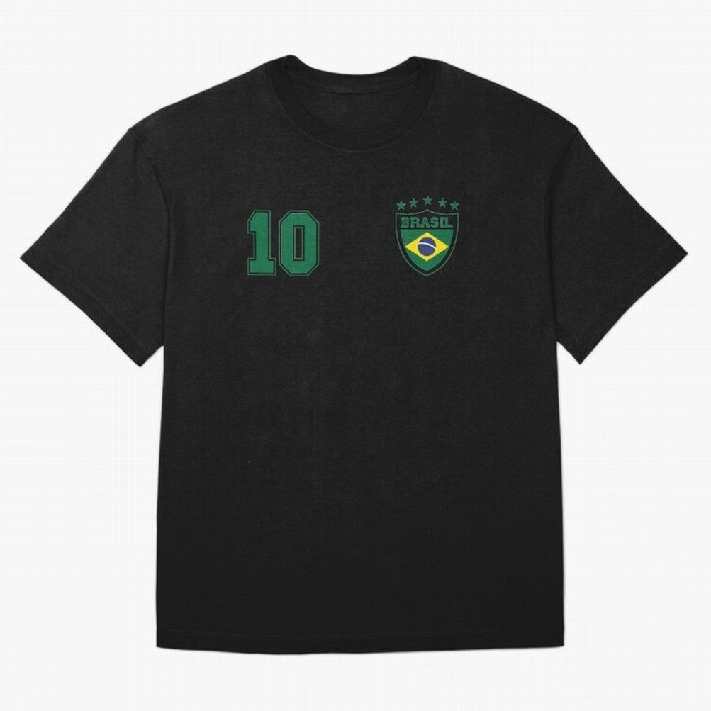 Classic Brasil Soccer No. 10 Brazil World Jersey Cup T Shirt Classic T-Shirt Elevate FIFA World Cup 2026 Group Stage for Fans of Haaland and Spain and Netherlands, Bringing Classic Soccer Heritage, Championship Pressure, Fan Loyalty and