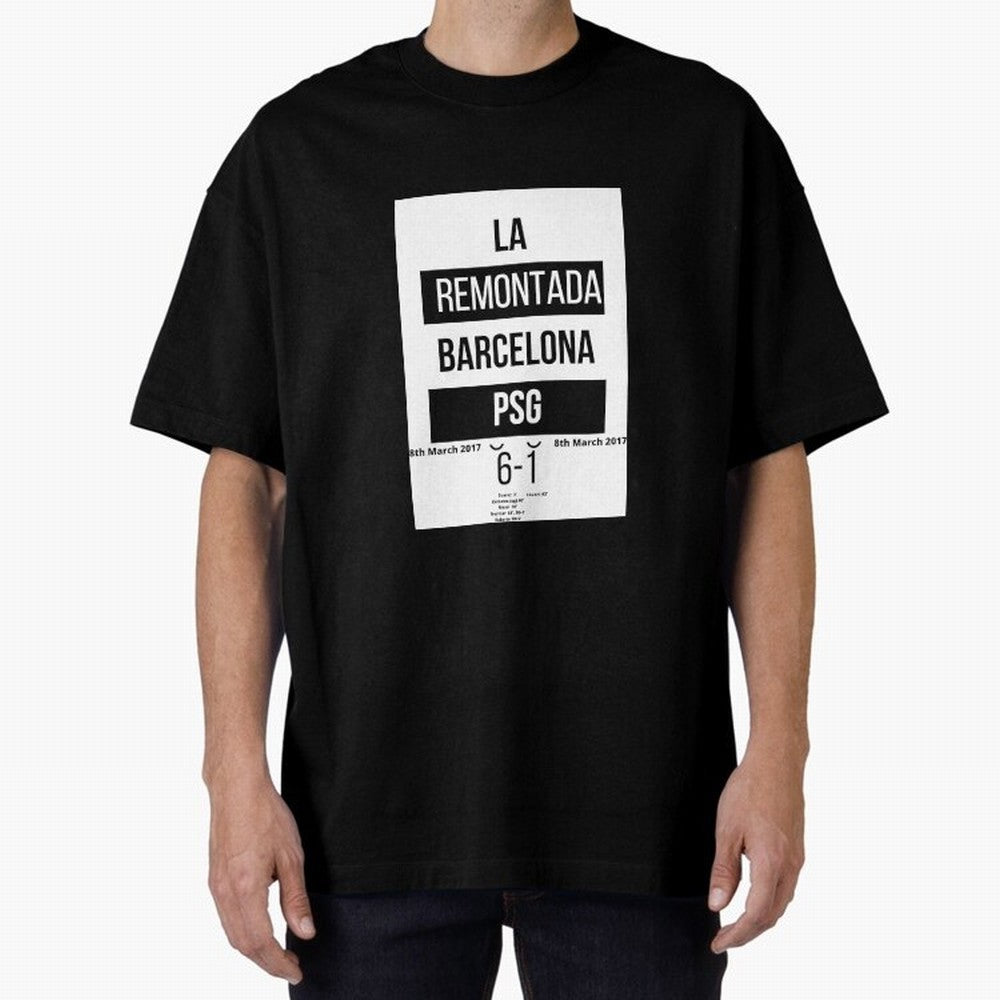 La Remontada Oversized T-Shirt Show Passion for the Stars of FIFA World Cup 2026 Celebrating Cristiano Ronaldo, Haaland and CR7, Argentina Energy, Championship Spirit, Famous Goals, Roaring Crowds and International Football Unity; Made for Die Hard