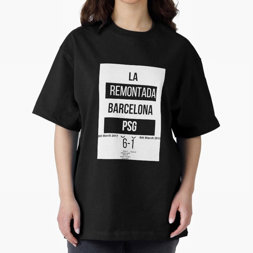 La Remontada Oversized T-Shirt Show Passion for the Stars of FIFA World Cup 2026 Celebrating Cristiano Ronaldo, Haaland and CR7, Argentina Energy, Championship Spirit, Famous Goals, Roaring Crowds and International Football Unity; Made for Die Hard