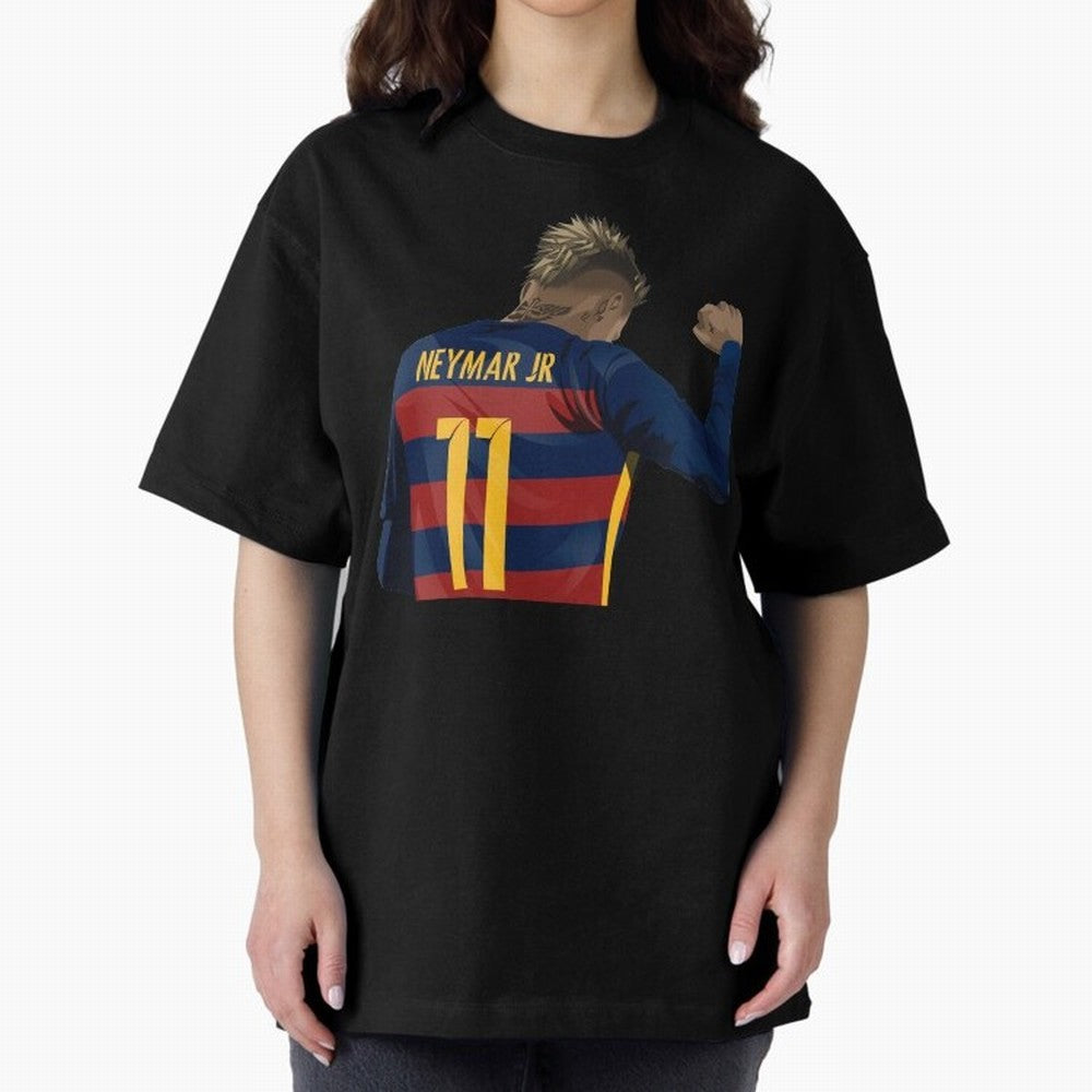 Neymar Oversized T-Shirt Celebrate the Stars of FIFA World Cup 2026 Spirit, Built around Spain and Netherlands, Mbappe, Sports Nostalgia, International Competition, Famous Players and Unforgettable Victories; Great for Supporters Who Love Legendary