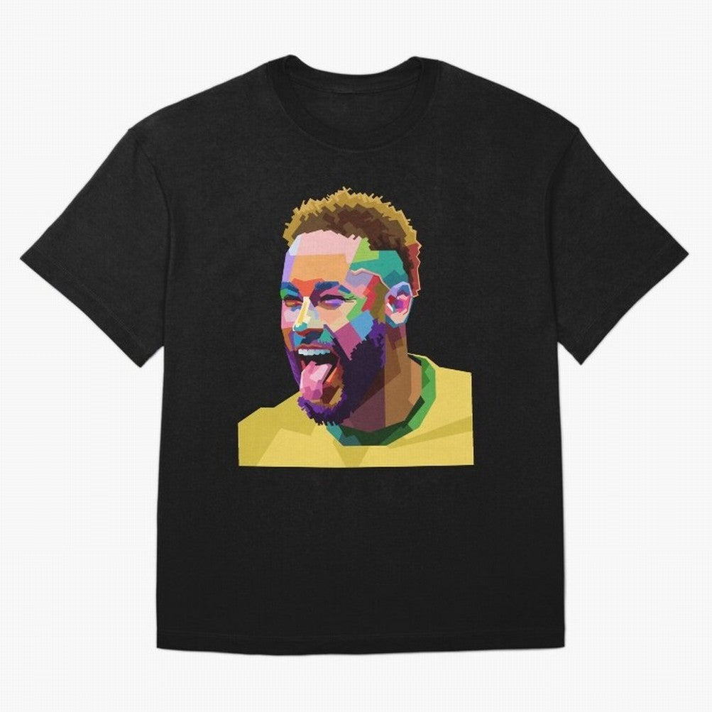 Neymar Brazil Squad Team Pop Art Classic T-Shirt Get Ready for FIFA World Cup 2026 for Fans of Haaland and Mbappe and England, Bringing Game Day Rituals, Football Legends, Country Pride and the Road to the Final; Perfect for Fans, Collectors,