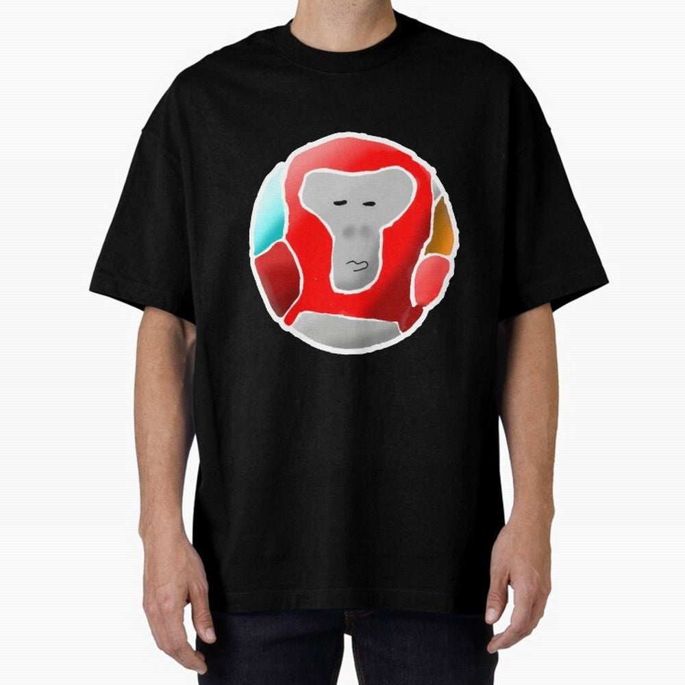 Gorilla Tag red soccer ball Gorilla Oversized T-Shirt Support Your Favorite Stars during FIFA World Cup 2026 for Fans of CR7 and Messi and England, France and Netherlands, Bringing Soccer Culture, Superstar Moments, National Team Dreams and
