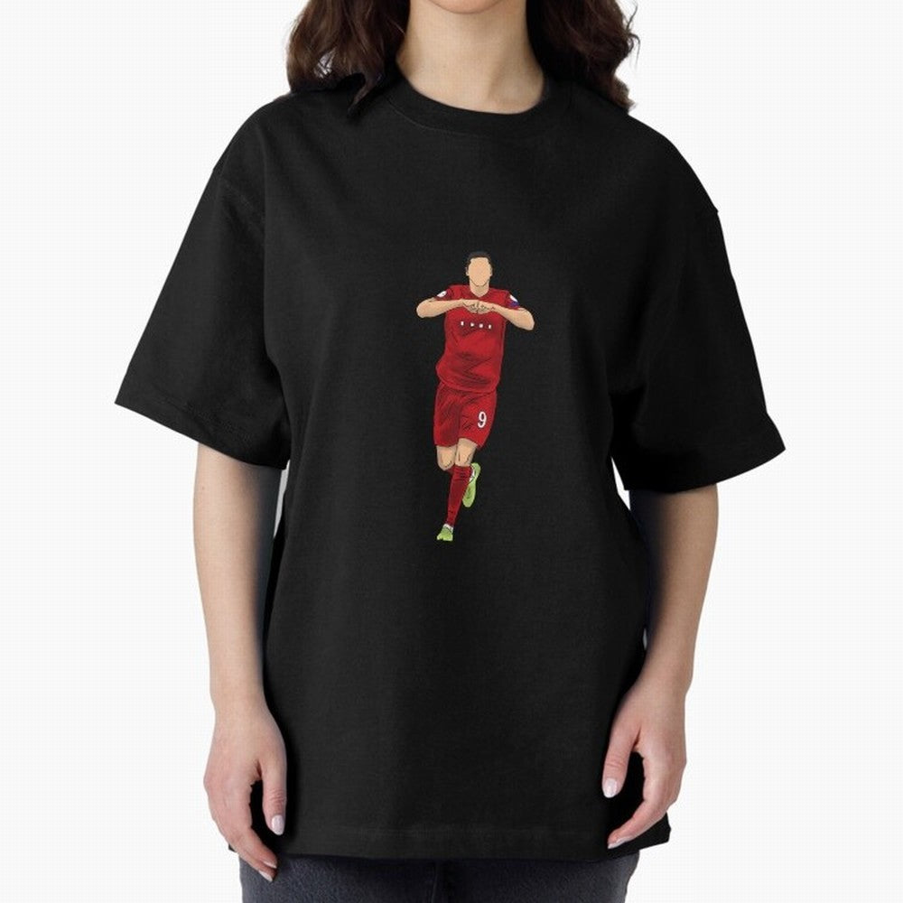 Celebration Oversized T-Shirt Honor Football Greatness during Global Football Passion for FIFA World Cup 2026 USA Canada Mexico, Inspired by Cristiano Ronaldo, Haaland and CR7, Portugal, Football Festival Excitement, Trophy Ambitions, Country