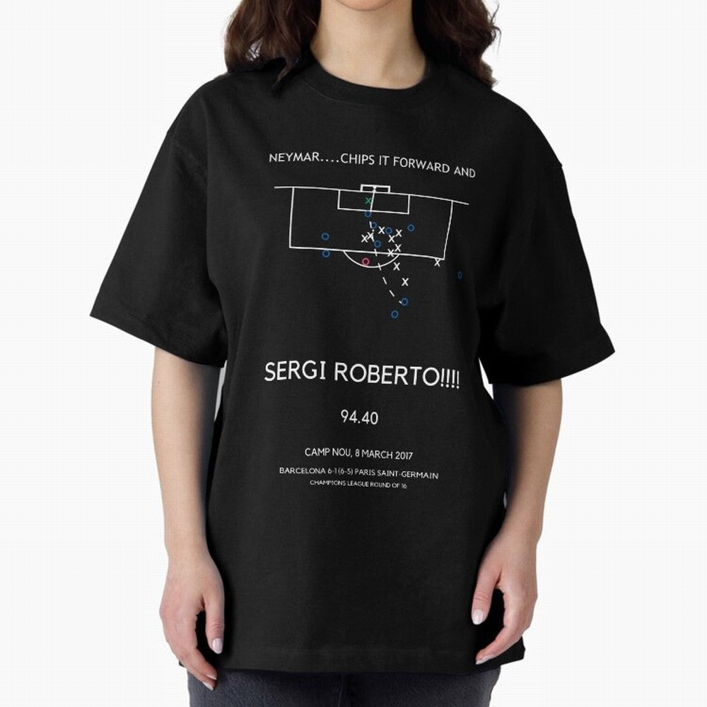 Sergi Roberto Winning Goal vs PSG (La Remontada) Classic T-Shirt Honor the Football Icons of Match Day Hype around FIFA World Cup 2026 USA Canada Mexico, Messi and Cristiano Ronaldo, Argentina, Classic Soccer Heritage, Championship Pressure, Fan