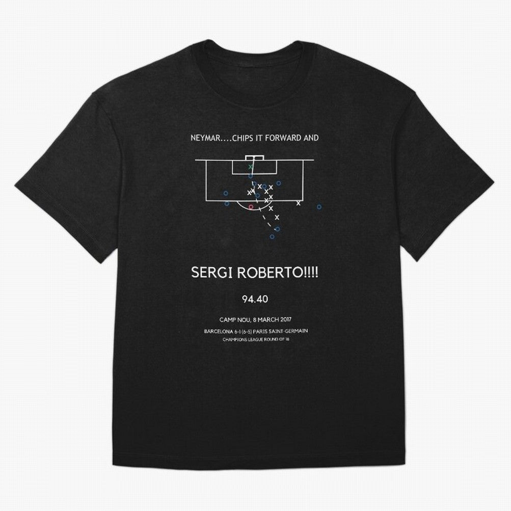 Sergi Roberto Winning Goal vs PSG (La Remontada) Classic T-Shirt Honor the Football Icons of Match Day Hype around FIFA World Cup 2026 USA Canada Mexico, Messi and Cristiano Ronaldo, Argentina, Classic Soccer Heritage, Championship Pressure, Fan