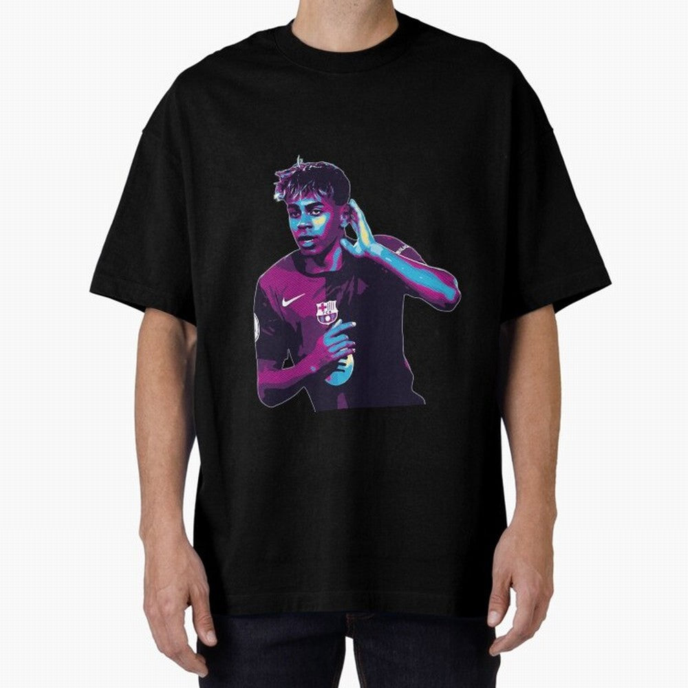 Lamine Yamal goal celebration Oversized T-Shirt Bring Bold Fan Energy to FIFA World Cup 2026 Group Stage Capturing Cristiano Ronaldo, Brazil, Portugal and Argentina Energy, Vintage Soccer Flavor, Modern Football Stars, National Flags and Final