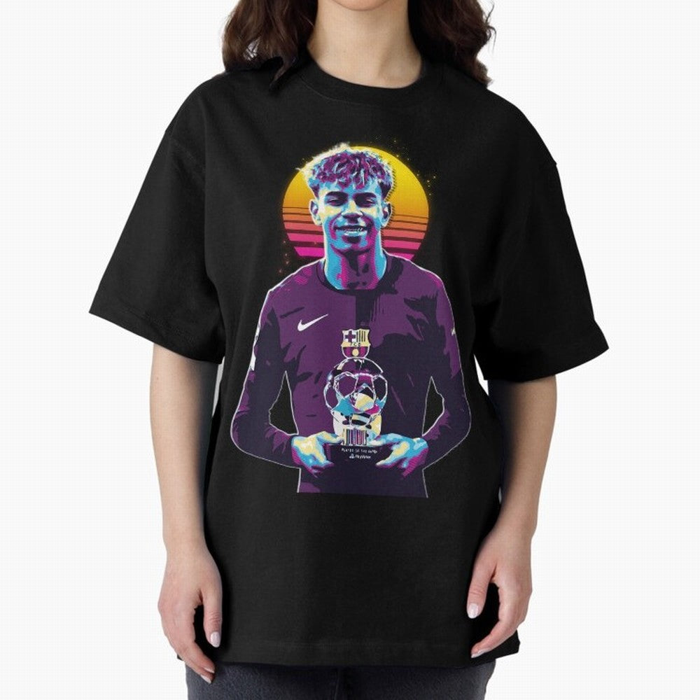Lamine Yamal holding the trophy Classic T-Shirt Cheer through Every Moment of FIFA World Cup 2026 Group Stage for Fans of Mbappe and France, Bringing Soccer Culture, Superstar Moments, National Team Dreams and Competitive Fire; Great for Watch