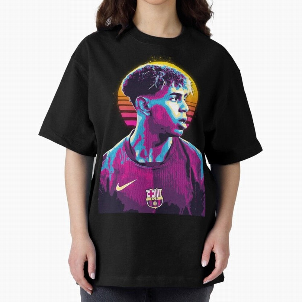 Lamine Yamal youn player the best Oversized T-Shirt Show Support during FIFA World Cup 2026 USA Canada Mexico Spirit, Driven by Brazil, Messi and Cristiano Ronaldo, Championship Spirit, Famous Goals, Roaring Crowds and International Football Unity;