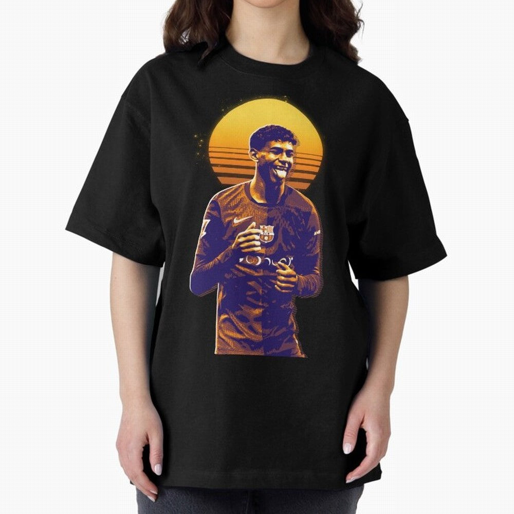 Yamal Lamine fcb club Oversized T-Shirt Bring the FIFA World Cup 2026 USA Canada Mexico Journey through Neymar, Haaland and Cristiano Ronaldo Highlights, France and Portugal Pride, Football Festival Excitement, Trophy Ambitions, Country Rivalries