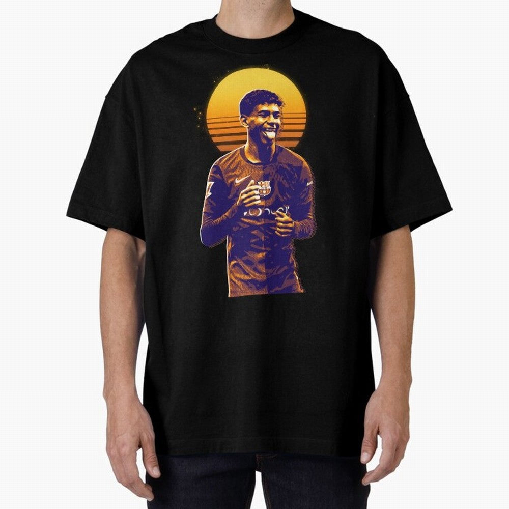 Yamal Lamine fcb club Oversized T-Shirt Bring the FIFA World Cup 2026 USA Canada Mexico Journey through Neymar, Haaland and Cristiano Ronaldo Highlights, France and Portugal Pride, Football Festival Excitement, Trophy Ambitions, Country Rivalries