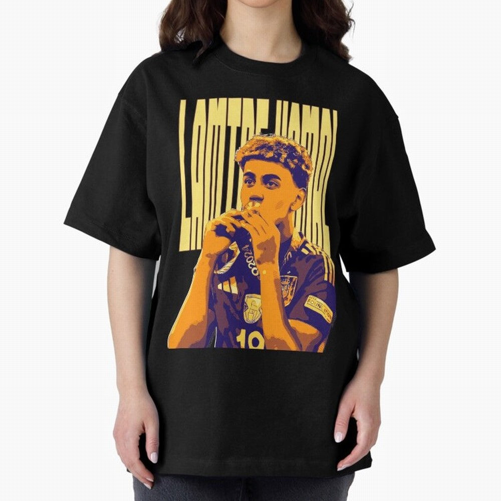 Lamine yamal pop art Oversized T-Shirt Experience FIFA World Cup 2026 Group Stage Spirit, Made for Argentina and Brazil, Cristiano Ronaldo, Soccer Culture, Superstar Moments, National Team Dreams and Competitive Fire; Great for Supporters Who Love