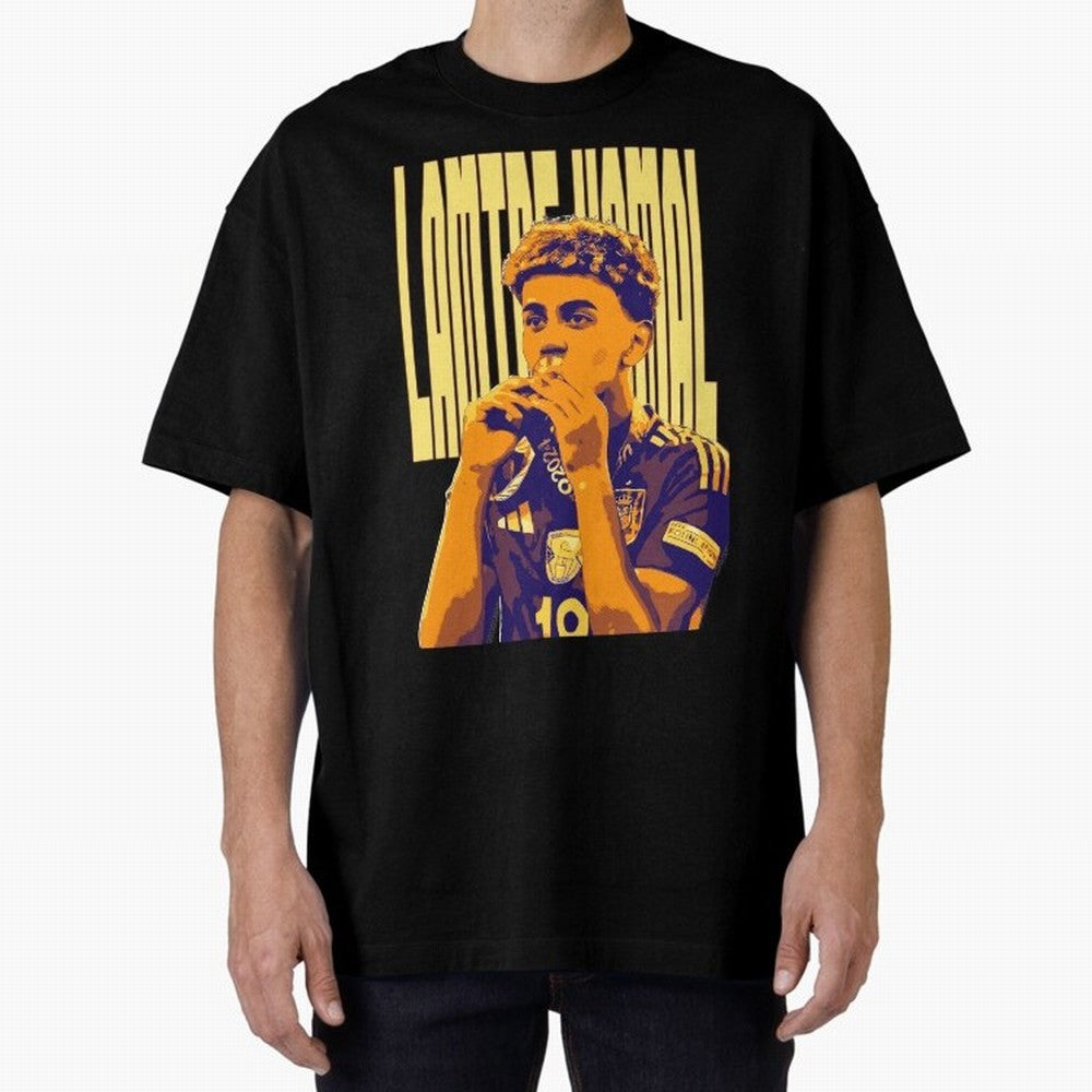 Lamine yamal pop art Oversized T-Shirt Experience FIFA World Cup 2026 Group Stage Spirit, Made for Argentina and Brazil, Cristiano Ronaldo, Soccer Culture, Superstar Moments, National Team Dreams and Competitive Fire; Great for Supporters Who Love