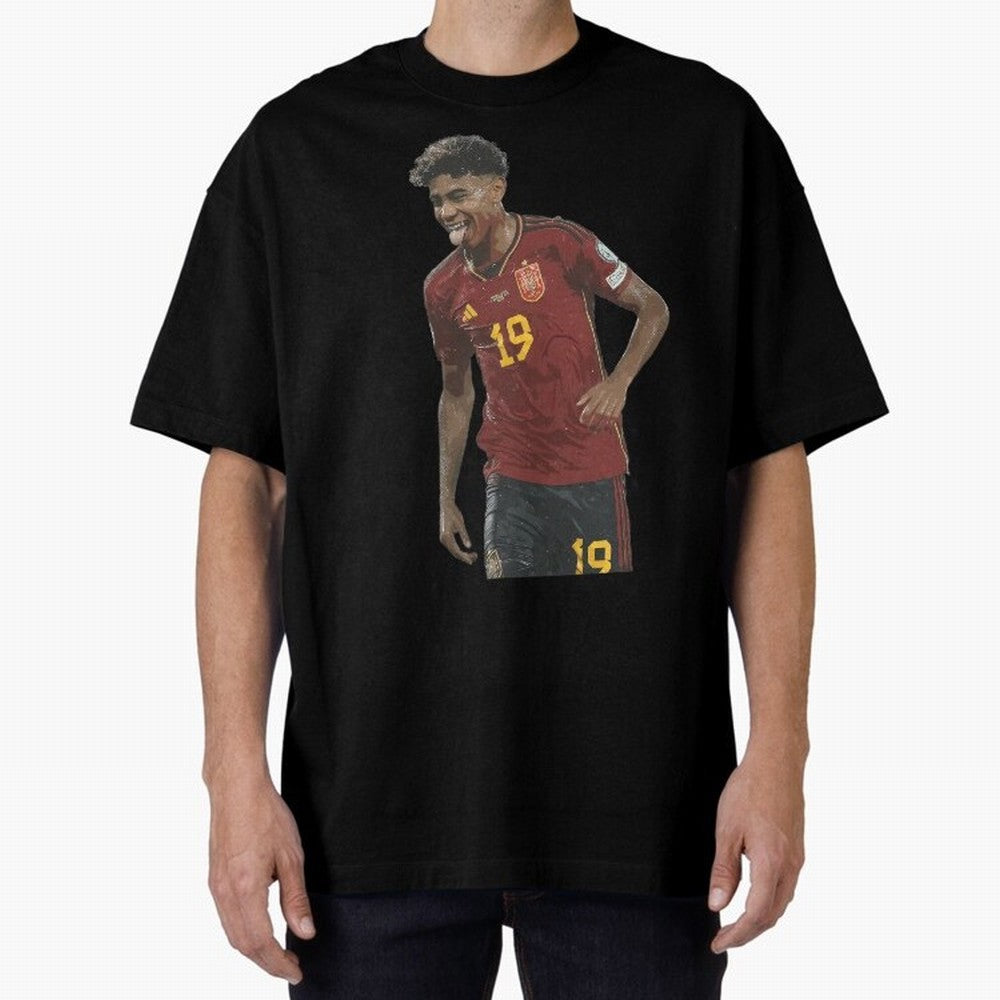 Lamine Yamal Oversized T-Shirt Bring a Vintage Feel to Match Day Hype around FIFA World Cup 2026 Group Stage, Haaland, England, Stadium Chants, National Pride, Trophy Dreams and Unforgettable Football Memories; Ideal for Passionate Fans Who Love