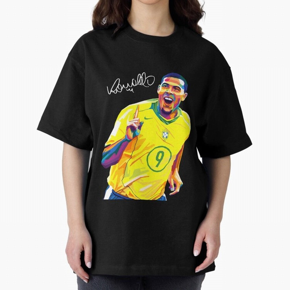 Ronaldo 9 Wpap Pop Art Oversized T-Shirt Represent Football Lovers during FIFA World Cup 2026 Group Stage Spirit, Driven by Brazil, Portugal and Argentina, Cristiano Ronaldo, Haaland and CR7, Match Day Excitement, Supporter Culture, Golden Goals