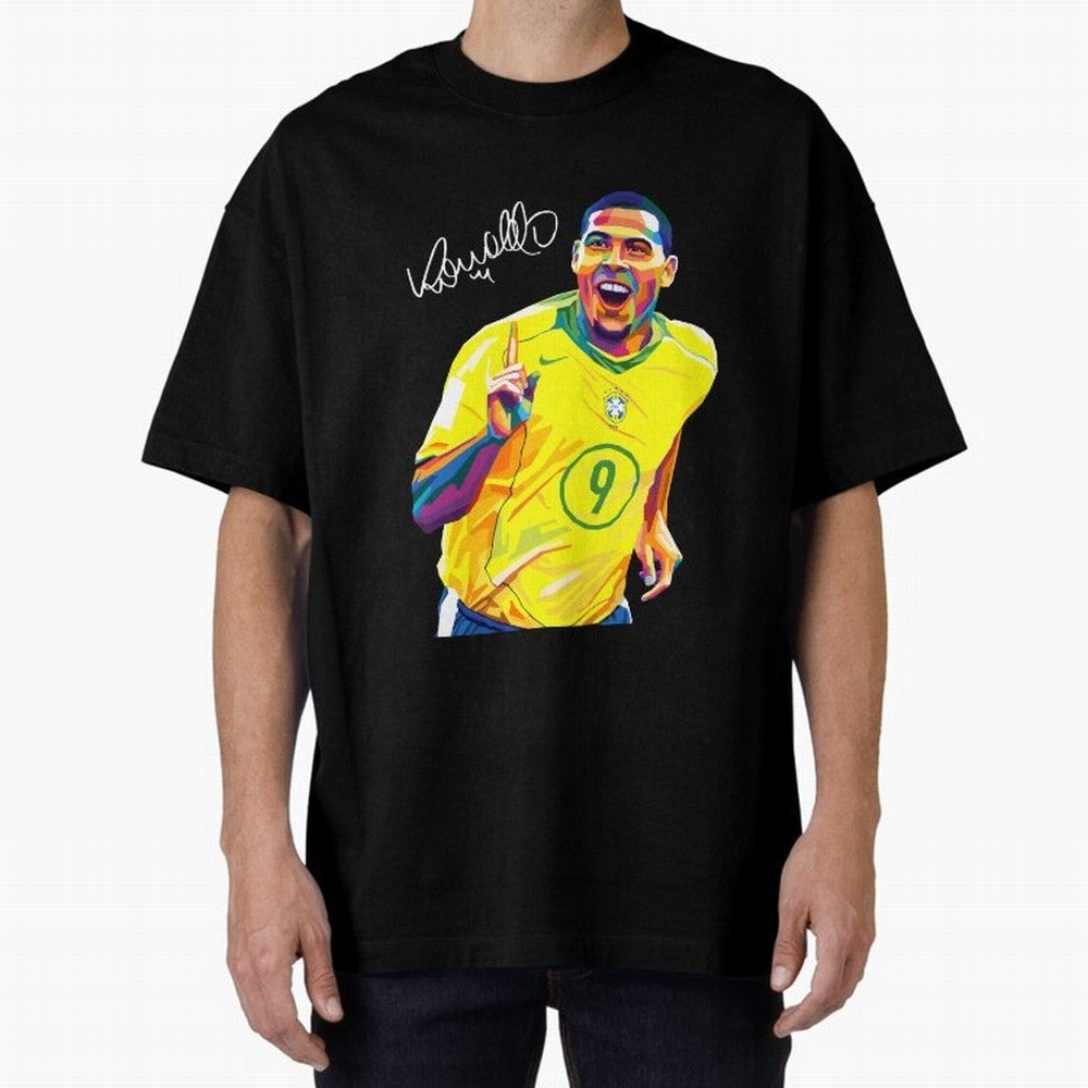 Ronaldo 9 Wpap Pop Art Oversized T-Shirt Represent Football Lovers during FIFA World Cup 2026 Group Stage Spirit, Driven by Brazil, Portugal and Argentina, Cristiano Ronaldo, Haaland and CR7, Match Day Excitement, Supporter Culture, Golden Goals