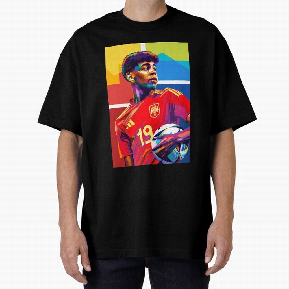 Lamine Yamal Football Wpap Art Classic T-Shirt Make Your Look Match FIFA World Cup 2026 Group Stage Centered on Mbappe, Argentina Energy, Tournament Hype, Historic Matchups, Family Viewing Parties and Global Sports Pride; Built for Supporters