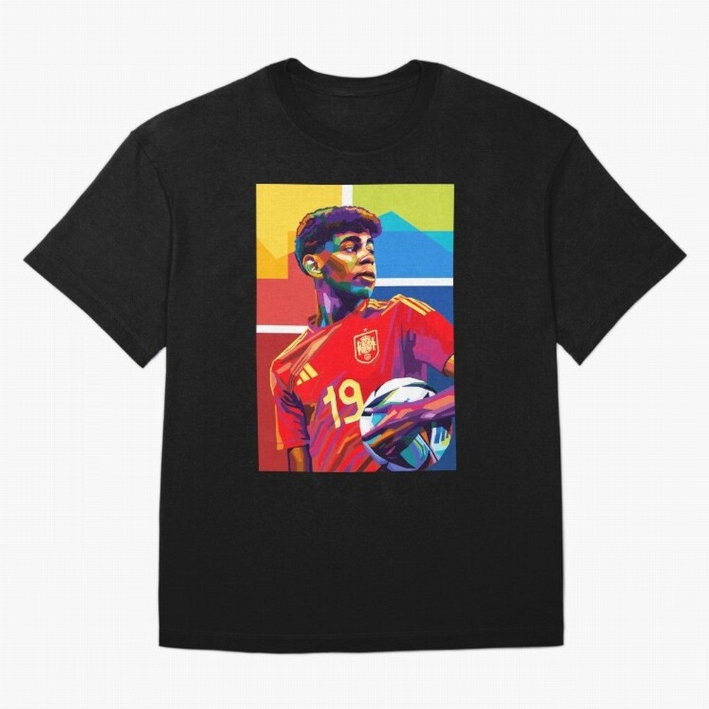 Lamine Yamal Football Wpap Art Classic T-Shirt Make Your Look Match FIFA World Cup 2026 Group Stage Centered on Mbappe, Argentina Energy, Tournament Hype, Historic Matchups, Family Viewing Parties and Global Sports Pride; Built for Supporters