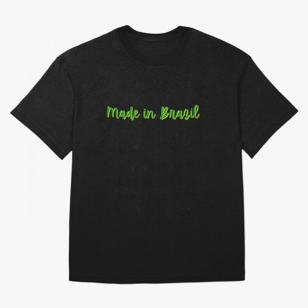Made in Brazil Oversized T-Shirt Join the Countdown to Match Day Hype around FIFA World Cup 2026 USA Canada Mexico, CR7 and Messi, Spain, Vintage Soccer Flavor, Modern Football Stars, National Flags and Final Night Emotion; Created for Match Day