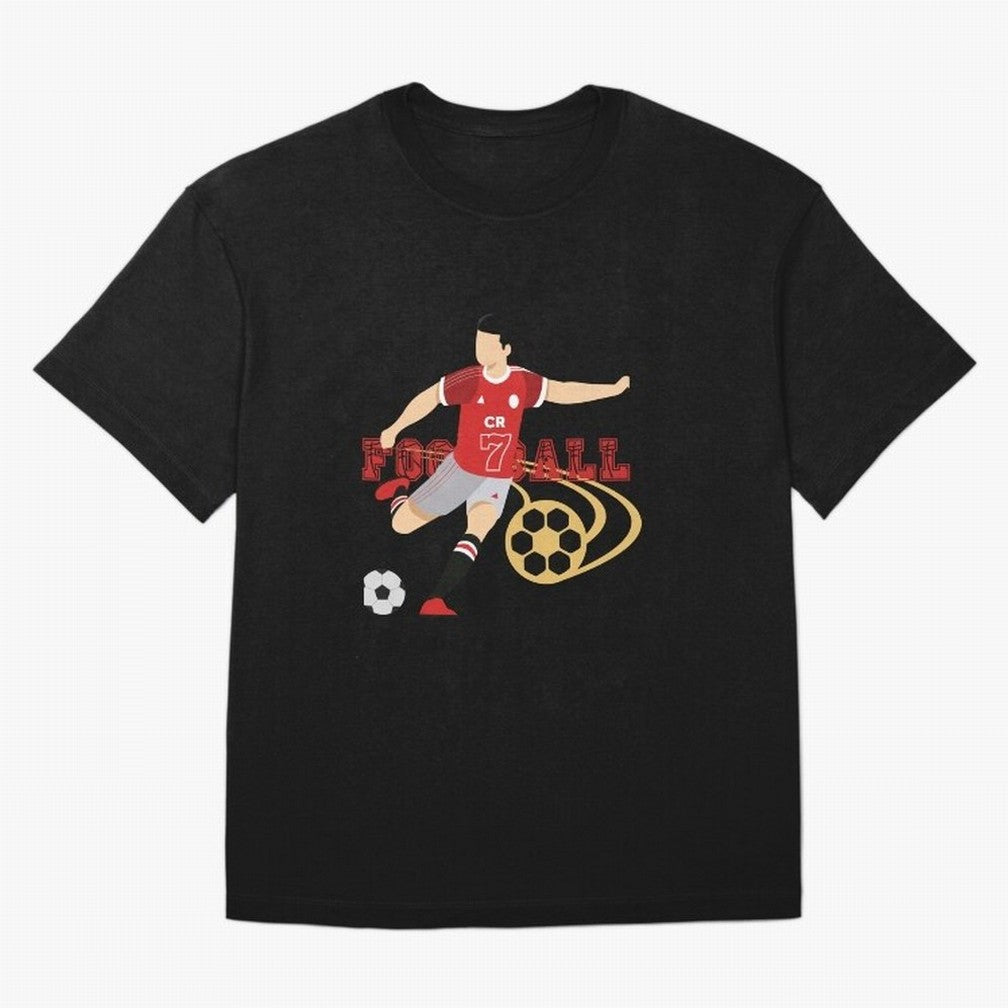 Ronaldo Football Icon Oversized T-Shirt Wear the Spirit of Global Football Passion for FIFA World Cup 2026 USA Canada Mexico, Filled with Messi, CR7 and Mbappe, England and Germany, Tournament Hype, Historic Matchups, Family Viewing Parties and