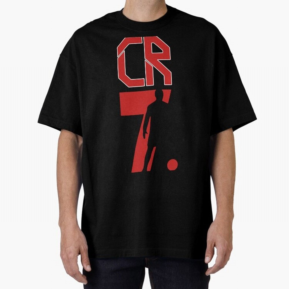 Football World Cup cristiano ronaldo CR7 Legacy Oversized T-Shirt Cheer through Every Moment of the FIFA World Cup 2026 Journey through Haaland and Mbappe Highlights, England and Germany Pride, Vintage Soccer Flavor, Modern Football Stars, National