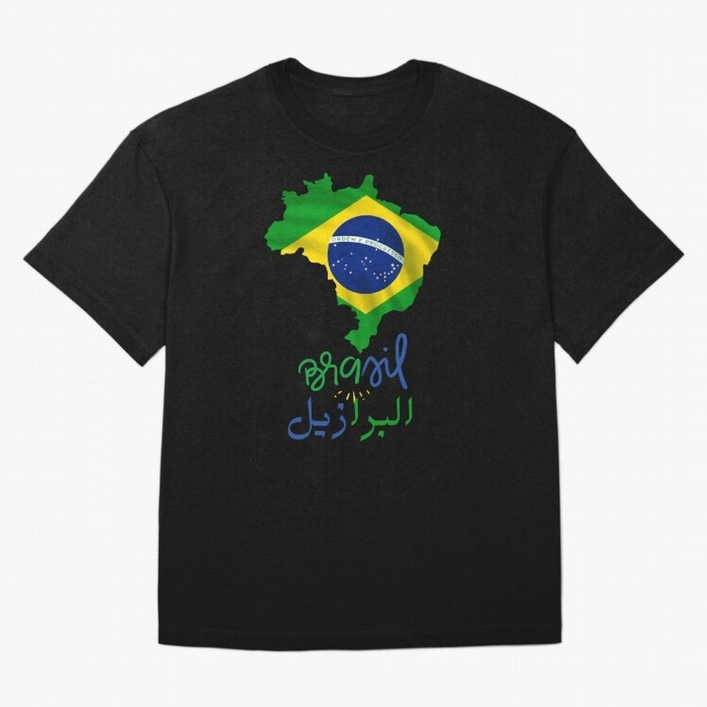 Brasil, Brazil, Flag with arabic character Oversized T-Shirt Make the Season About the FIFA World Cup 2026 Group Stage Journey through Cristiano Ronaldo Highlights, Netherlands Pride, Sports Nostalgia, International Competition, Famous Players and