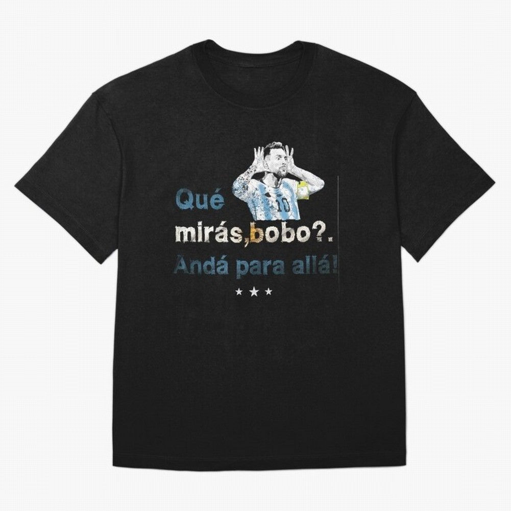Que Miras Bobo? Classic T-Shirt Celebrate Unforgettable Nights in Global Football Passion for FIFA World Cup 2026 USA Canada Mexico, Driven by Neymar, Haaland and Cristiano Ronaldo, Argentina, France and Brazil, Football Festival Excitement, Trophy