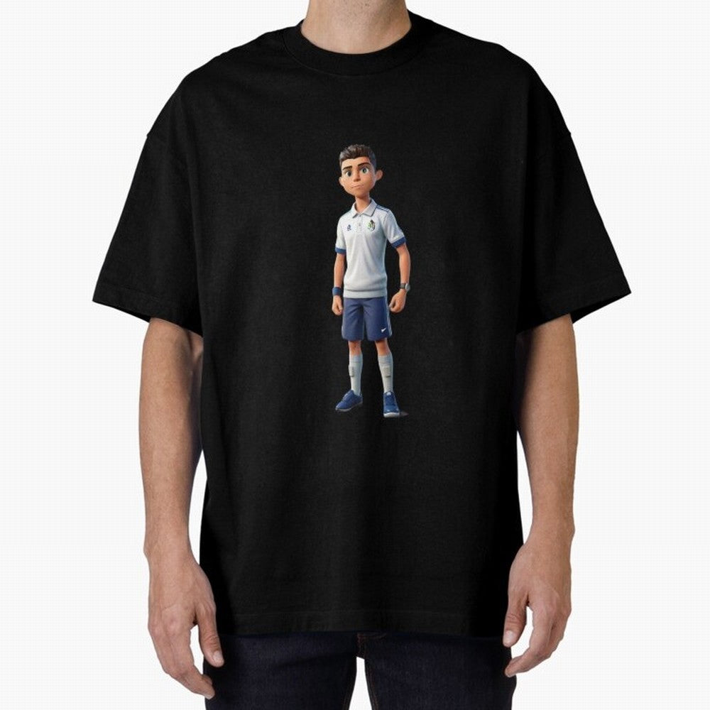 Amimated of Cristiano Ronaldo Classic T-Shirt Show Championship Spirit for FIFA World Cup 2026 USA Canada Mexico Spirit, Centered on Argentina and Brazil, Messi, Neymar and Mbappe, Soccer Culture, Superstar Moments, National Team Dreams and