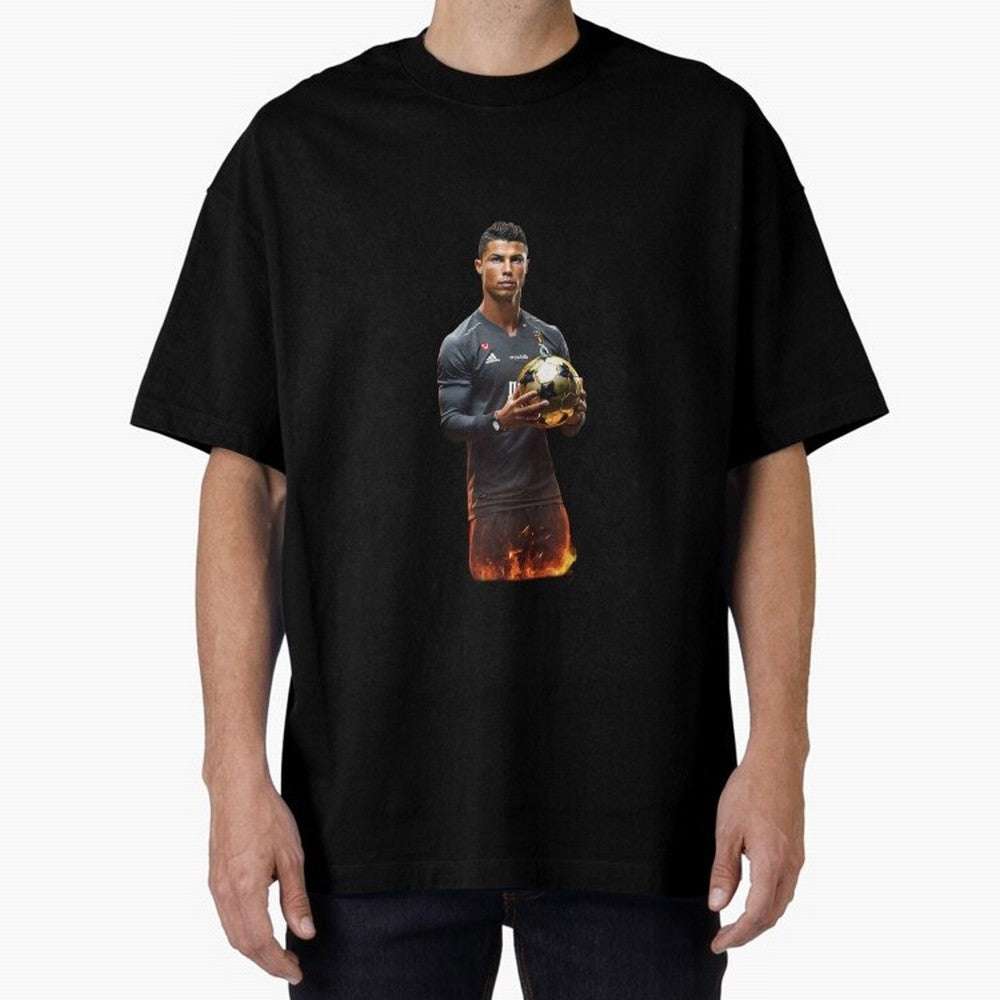 Real Goat Cristiano Ronaldo Oversized T-Shirt Carry National Pride through Global Football Passion for FIFA World Cup 2026 Group Stage, Built around CR7 and Messi, Netherlands, Game Day Rituals, Football Legends, Country Pride and the Road to the