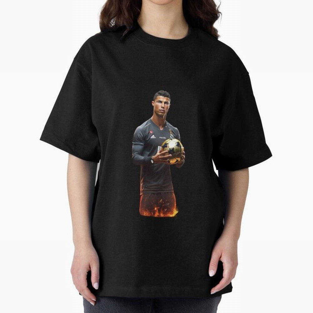 Real Goat Cristiano Ronaldo Oversized T-Shirt Carry National Pride through Global Football Passion for FIFA World Cup 2026 Group Stage, Built around CR7 and Messi, Netherlands, Game Day Rituals, Football Legends, Country Pride and the Road to the