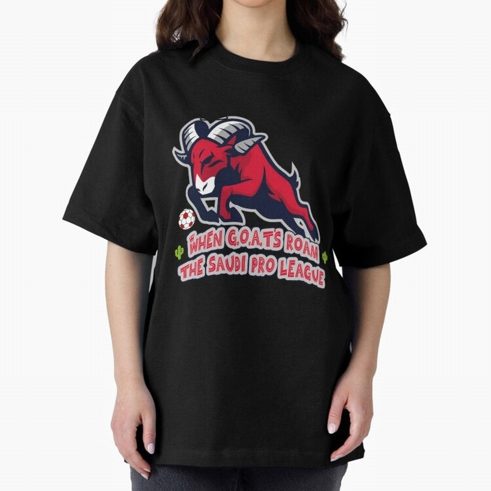 When G.O.A.T's Roam the Saudi Pro League Arena Classic T-Shirt Celebrate Golden Goal Energy in FIFA World Cup 2026 USA Canada Mexico for Fans of Messi, CR7 and Mbappe and Spain, Bringing Supporter Pride, Iconic Celebrations, Legendary Names and