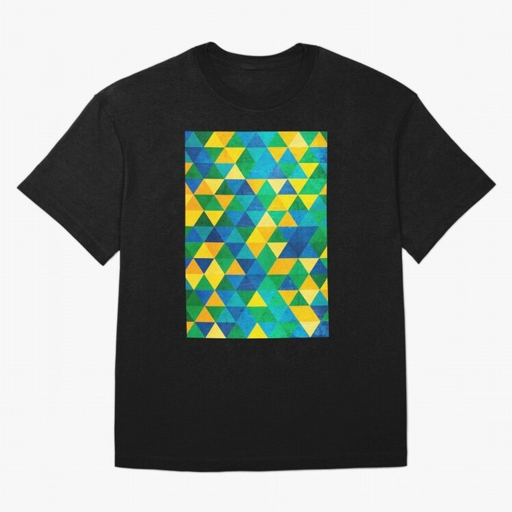 Geometric Brazil colors Classic T-Shirt Carry FIFA World Cup 2026 USA Canada Mexico for Fans of Messi and Spain, Bringing Stadium Memories, Football Loyalty, International Chants and Championship Tradition; Made for Collectors Who Enjoy Iconic