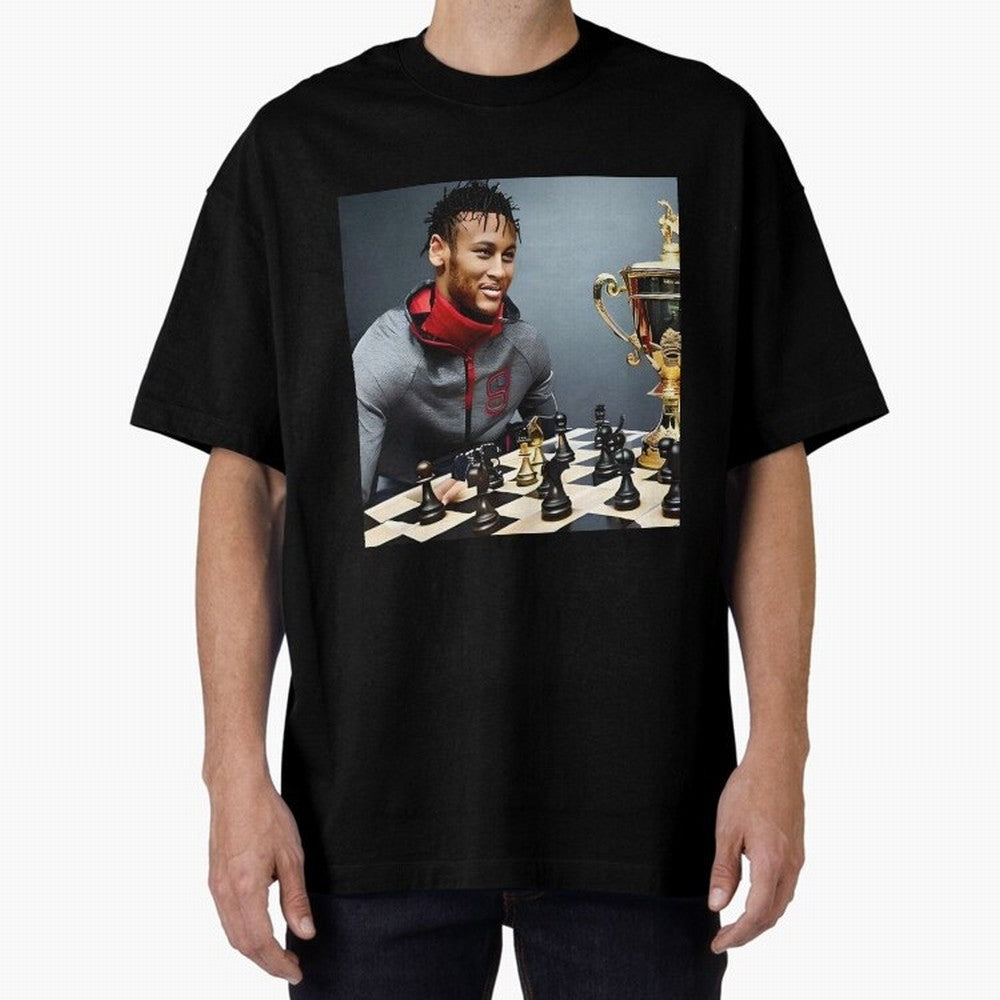 Mastermind: Neymar Playing Chess with the Championship Trophy Classic T-Shirt Represent Fans Who Live for the FIFA World Cup 2026 Journey through Messi, CR7 and Mbappe Highlights, Argentina, France and Brazil Pride, Football Passion, Legendary