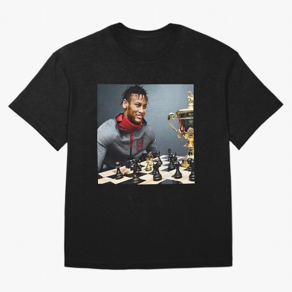 Mastermind: Neymar Playing Chess with the Championship Trophy Classic T-Shirt Represent Fans Who Live for the FIFA World Cup 2026 Journey through Messi, CR7 and Mbappe Highlights, Argentina, France and Brazil Pride, Football Passion, Legendary