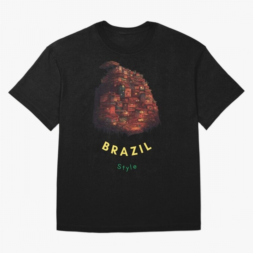Brazil Style, Japanese Architecture Classic T-Shirt Showcase FIFA World Cup 2026 for Fans of Cristiano Ronaldo, Haaland and CR7 and Brazil, Bringing Global Supporter Spirit, Legendary Goals, National Colors and Tournament Celebration; Made for