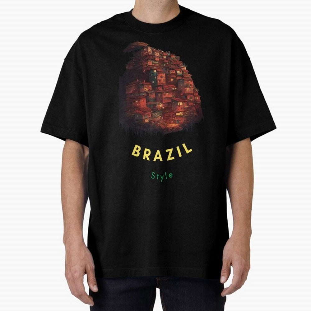 Brazil Style, Japanese Architecture Classic T-Shirt Showcase FIFA World Cup 2026 for Fans of Cristiano Ronaldo, Haaland and CR7 and Brazil, Bringing Global Supporter Spirit, Legendary Goals, National Colors and Tournament Celebration; Made for