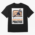 Pele Says Everything is Pratice Graphic Classic T-Shirt Celebrate the Road through FIFA World Cup 2026 Group Stage for Fans of CR7 and Messi and France and Portugal, Bringing Vintage Soccer Flavor, Modern Football Stars, National Flags and Final
