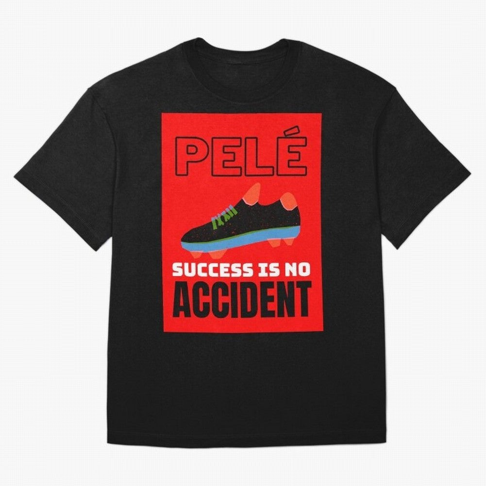 Pele Quote Success Is No Accident Graphic Classic T-Shirt Show Match Day Excitement for FIFA World Cup 2026 for Fans of Neymar, Haaland and Cristiano Ronaldo and Spain, Bringing Classic Soccer Heritage, Championship Pressure, Fan Loyalty and