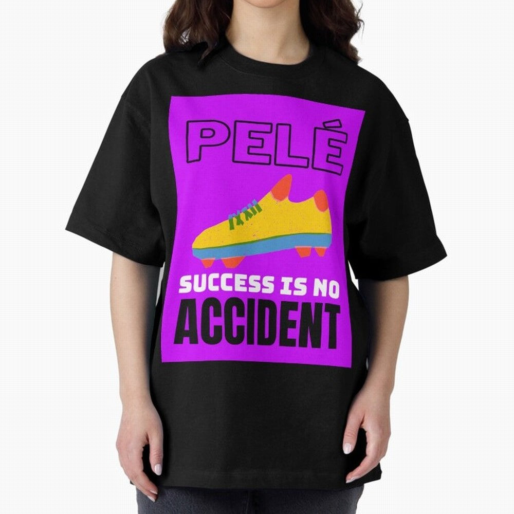 Pele Quote Success Is No Accident Graphic Classic T-Shirt Bring World Football Passion into FIFA World Cup 2026 USA Canada Mexico for Fans of Haaland and England, Bringing Global Supporter Spirit, Legendary Goals, National Colors and Tournament