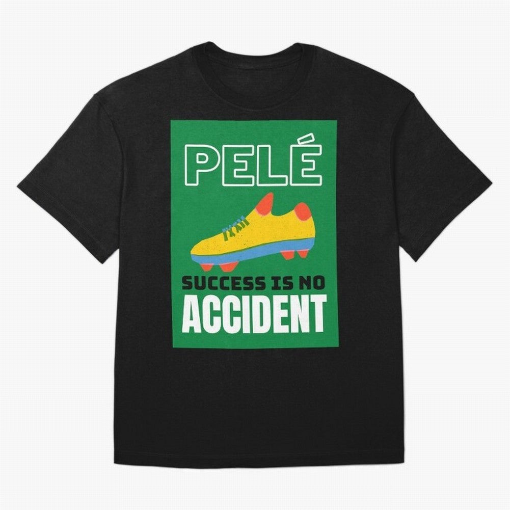 Copy of Pele Quote Success Is No Accident Graphic Oversized T-Shirt Capture FIFA World Cup 2026 Group Stage for Fans of Haaland and England and Germany, Bringing Football Passion, Legendary Performances, Festival Vibes and Supporter Community; Made