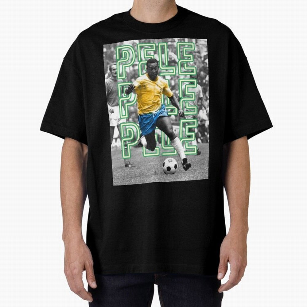 Pele The G.O.A.T. Classic T-Shirt Celebrate Golden Goal Energy in FIFA World Cup 2026 Group Stage for Fans of Messi and France and Portugal, Bringing Sports Nostalgia, International Competition, Famous Players and Unforgettable Victories; Made for