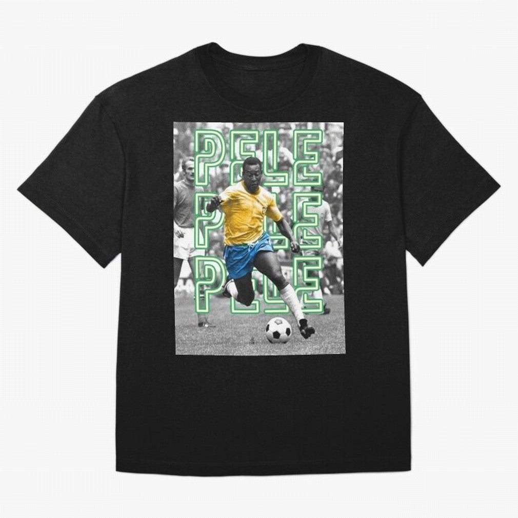 Pele The G.O.A.T. Classic T-Shirt Celebrate Golden Goal Energy in FIFA World Cup 2026 Group Stage for Fans of Messi and France and Portugal, Bringing Sports Nostalgia, International Competition, Famous Players and Unforgettable Victories; Made for