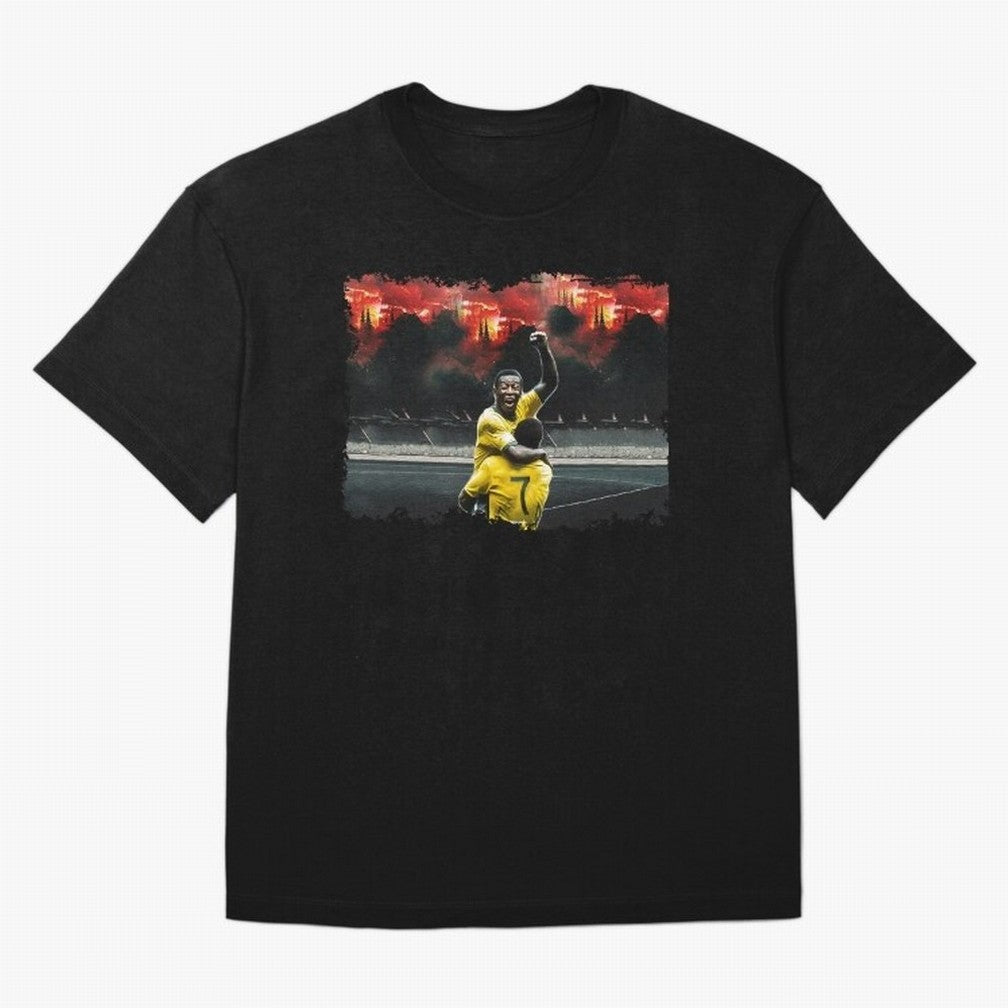 Pele 8K Classic T-Shirt Create Match Day Hype around FIFA World Cup 2026 Group Stage, Neymar, Brazil, Portugal and Argentina, Retro Football Energy, Iconic Rivalries, Trophy Chase Drama and Stadium Atmosphere; Ideal for Fans Who Follow Messi,