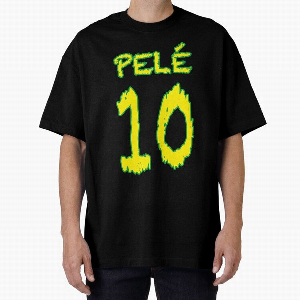 Pel¨¦ 10 Oversized T-Shirt Celebrate Rivalries and Pride in Match Day Hype around FIFA World Cup 2026 Group Stage, Messi, Netherlands, Vintage Soccer Flavor, Modern Football Stars, National Flags and Final Night Emotion; Perfect for Supporters Who