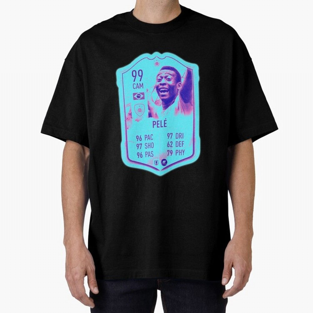 Pele Oversized T-Shirt Celebrate Golden Goal Energy in FIFA World Cup 2026 for Fans of Haaland and Netherlands, Bringing Championship Spirit, Famous Goals, Roaring Crowds and International Football Unity; Built for Supporters Chasing Trophy Dreams,