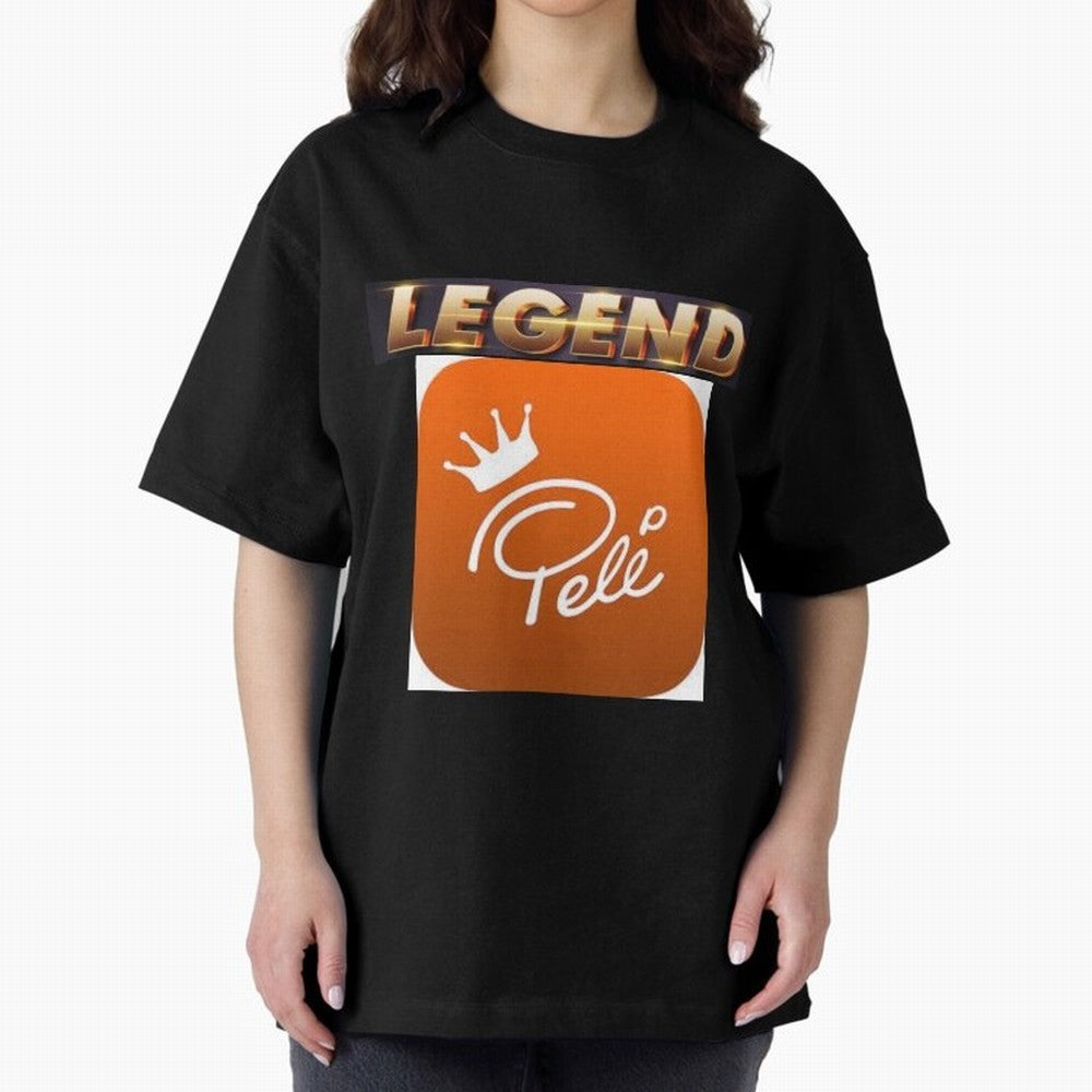 Signed Pele Shirt Oversized T-Shirt Celebrate the Magic of FIFA World Cup 2026 USA Canada Mexico Celebrating Haaland and Mbappe, Brazil, Portugal and Argentina Energy, Goal Celebration Energy, Supporter Heritage, Football Icons and Worldwide