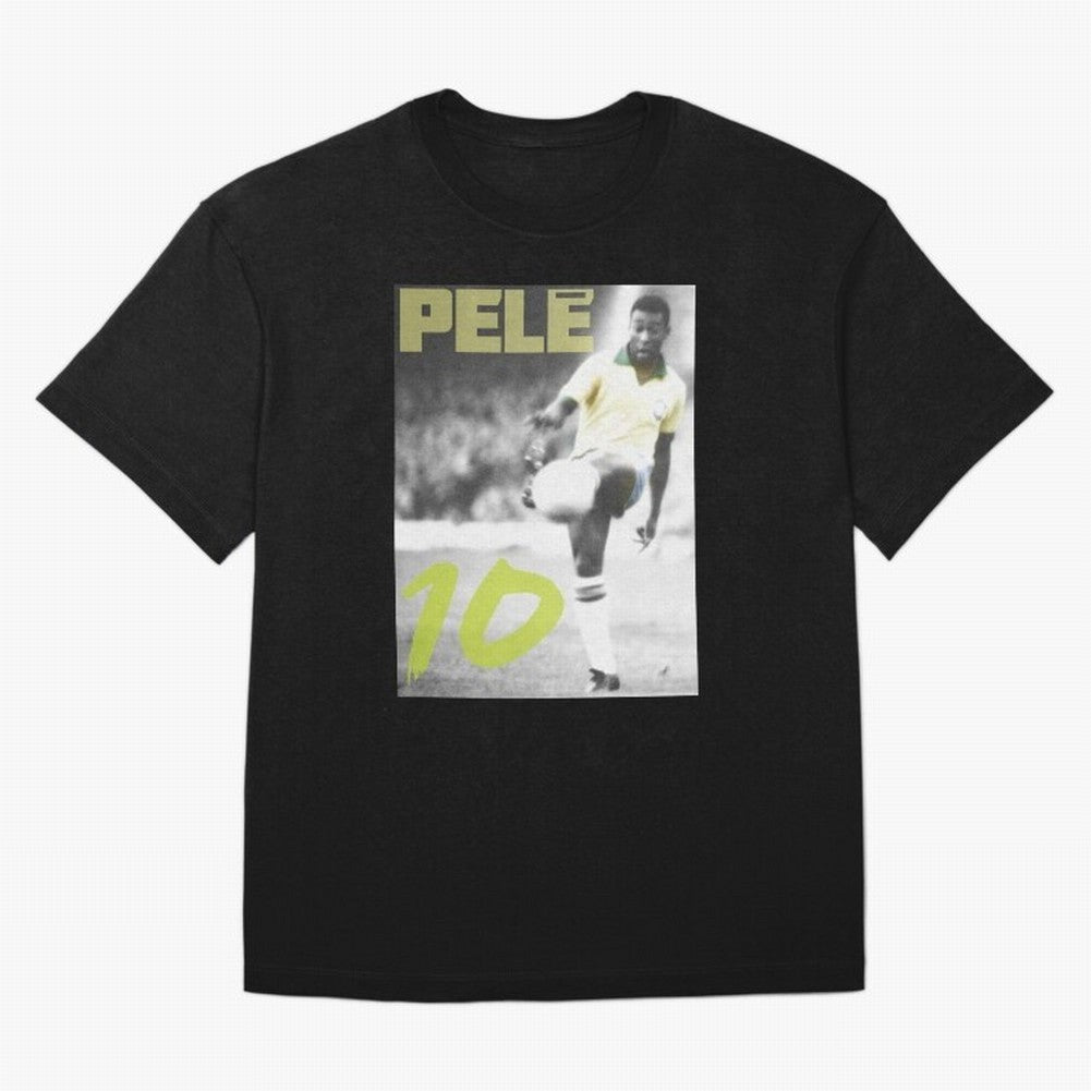 PELE Essential T-Shirt Capture Stadium Memories from Match Day Hype around FIFA World Cup 2026 Group Stage, Messi and Cristiano Ronaldo, England, France and Netherlands, Sports Nostalgia, International Competition, Famous Players and Unforgettable