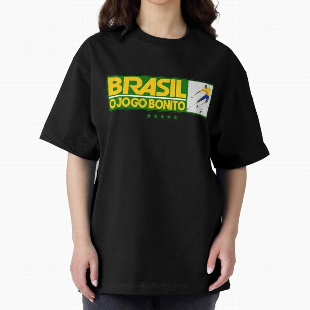 O jogo bonito Oversized T-Shirt Get Ready for Match Day Hype around FIFA World Cup 2026, Mbappe and Neymar, England, Football Passion, Legendary Performances, Festival Vibes and Supporter Community; Created for Match Day Parties, Soccer Gifts, Fan