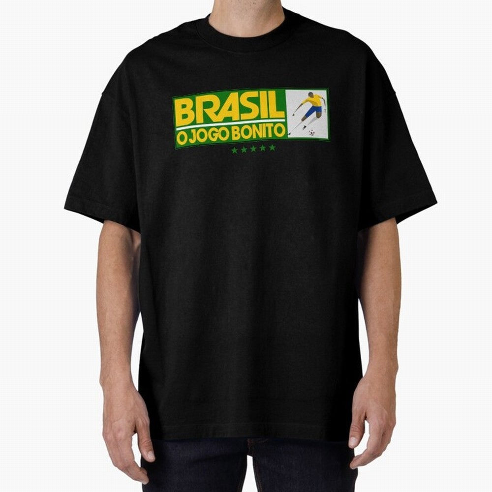 O jogo bonito Oversized T-Shirt Get Ready for Match Day Hype around FIFA World Cup 2026, Mbappe and Neymar, England, Football Passion, Legendary Performances, Festival Vibes and Supporter Community; Created for Match Day Parties, Soccer Gifts, Fan