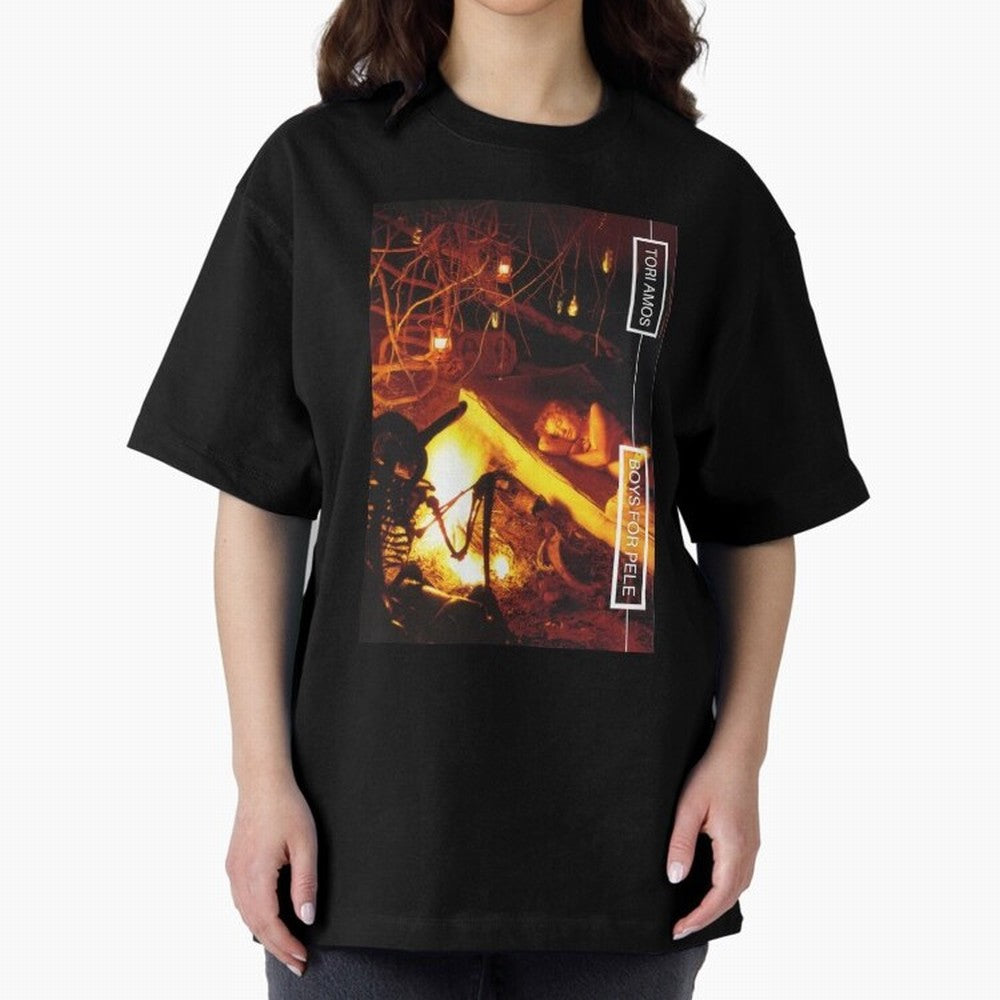 Tori Amos Boys For Pele Promo Alt Cover Album Art Fireside202 Oversized T-Shirt Bring Stadium Energy to FIFA World Cup 2026 USA Canada Mexico for Fans of Haaland and Mbappe and France, Bringing Global Supporter Spirit, Legendary Goals, National